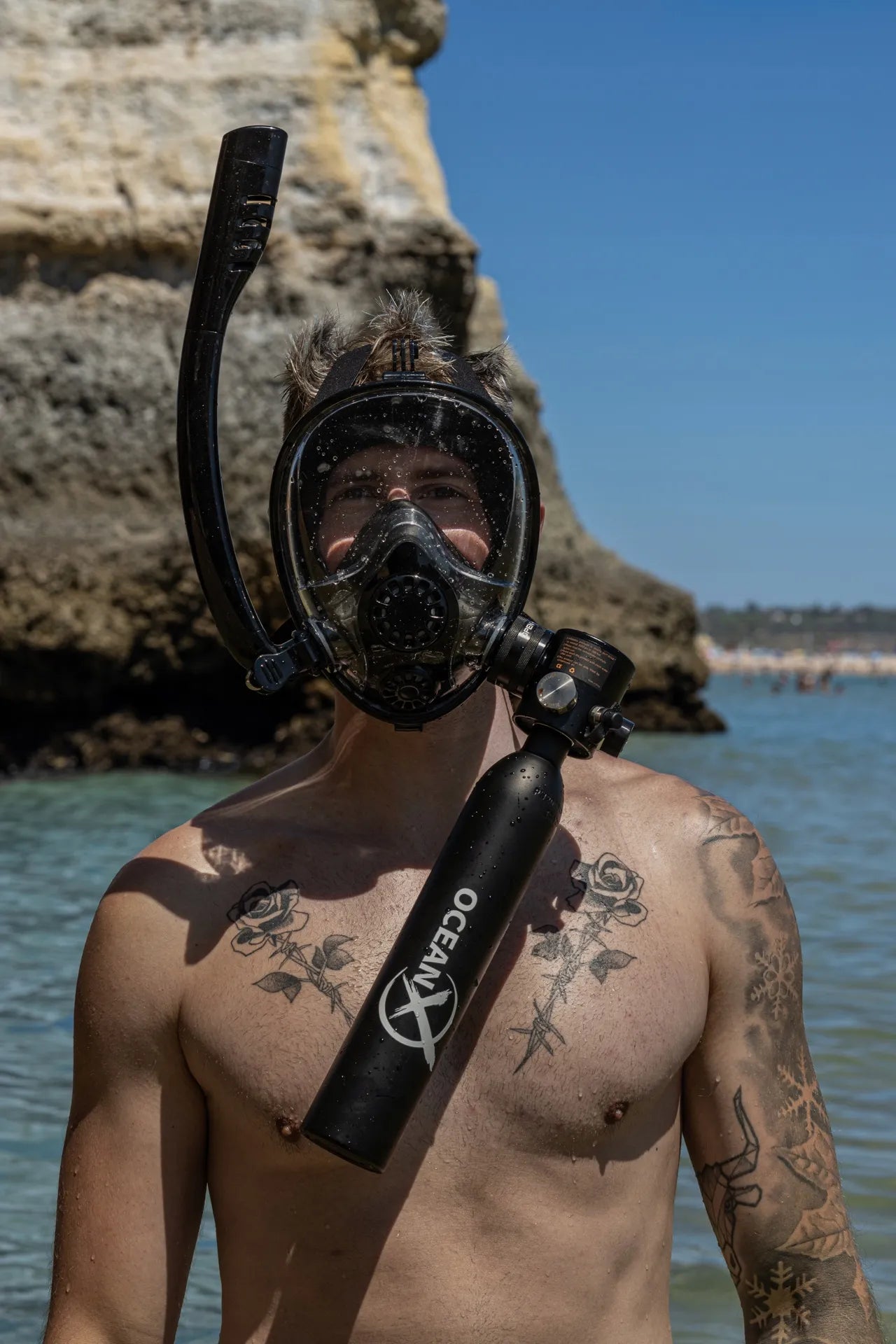 OceanX mini nardymo balionų rinkinys 0,5l su pompa ir krepšiu suaugusiems