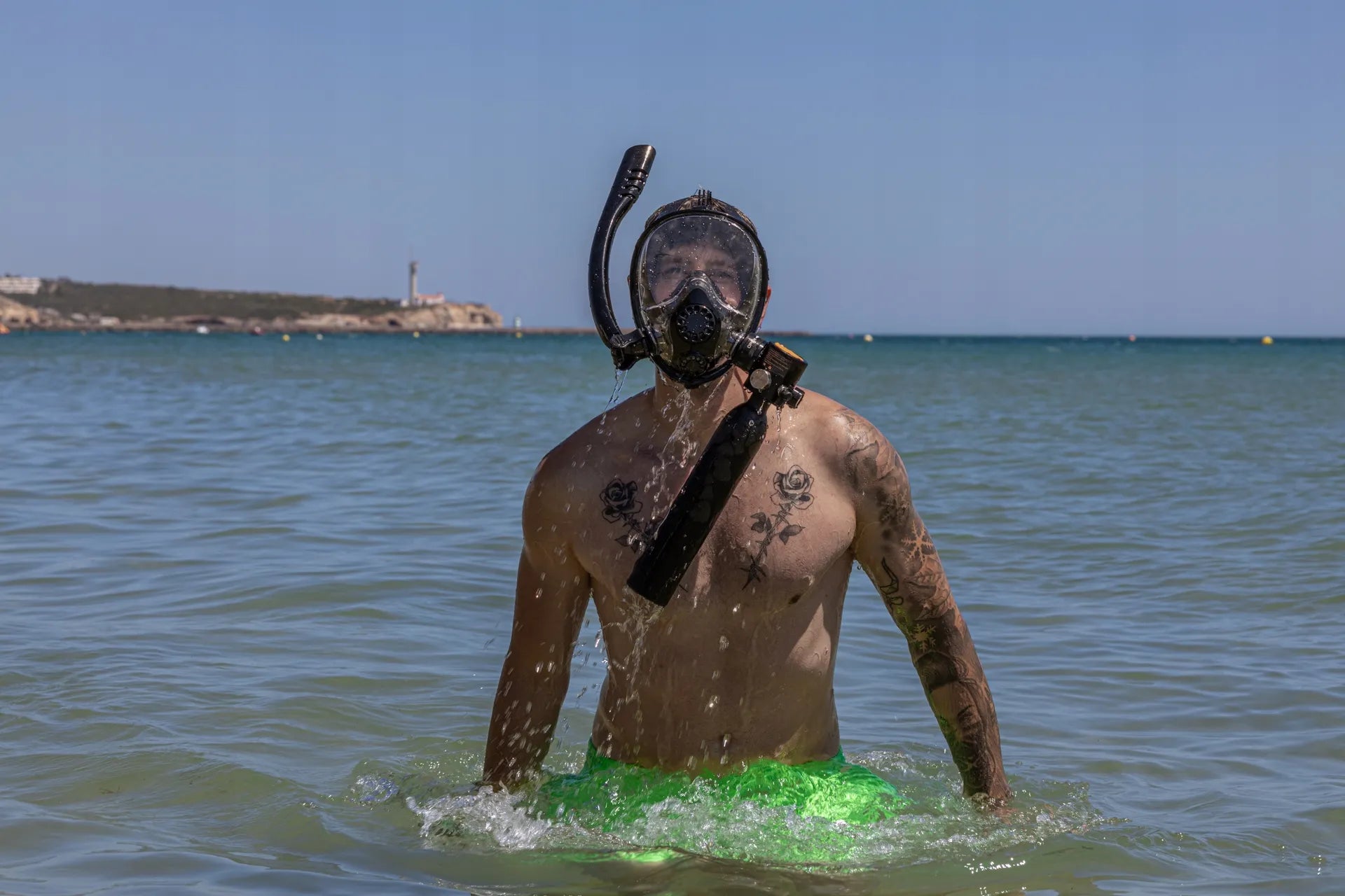 OceanX mini nardymo balionų rinkinys 0,5l su pompa ir krepšiu suaugusiems