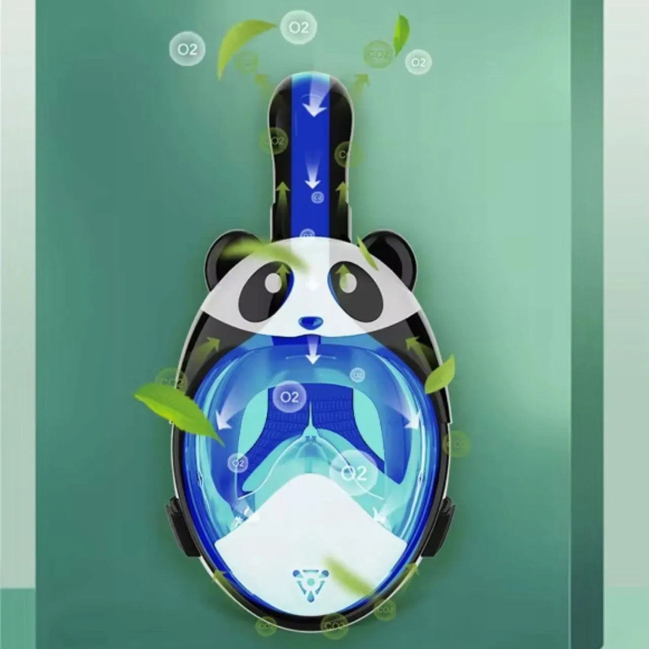 OceanX vaikiška veido nardymo kaukė PANDA XS