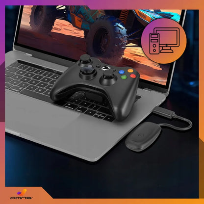 „Omna“ belaidis „Xbox 360“ valdiklis PC, su vibracija ir USB adapteriu