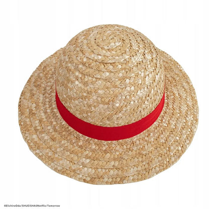 One Piece šiaudinė Luffy kepurė, originali kepurė paplūdimiui