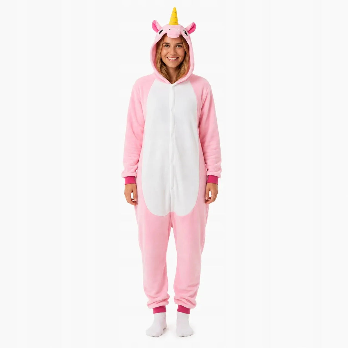 „Onesie Kigurumi“ pižama-kostiumas, rožinis vienaragis, XL, 175–185 cm