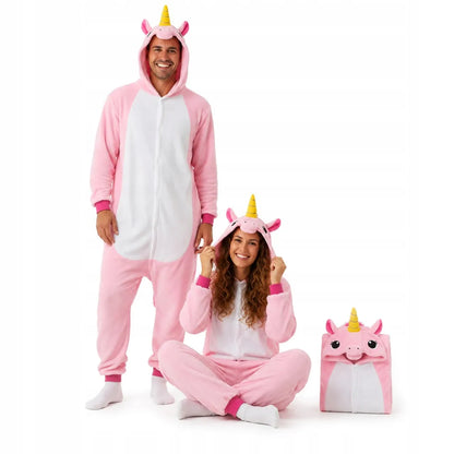 „Onesie Kigurumi“ pižama-kostiumas, rožinis vienaragis, XL, 175–185 cm