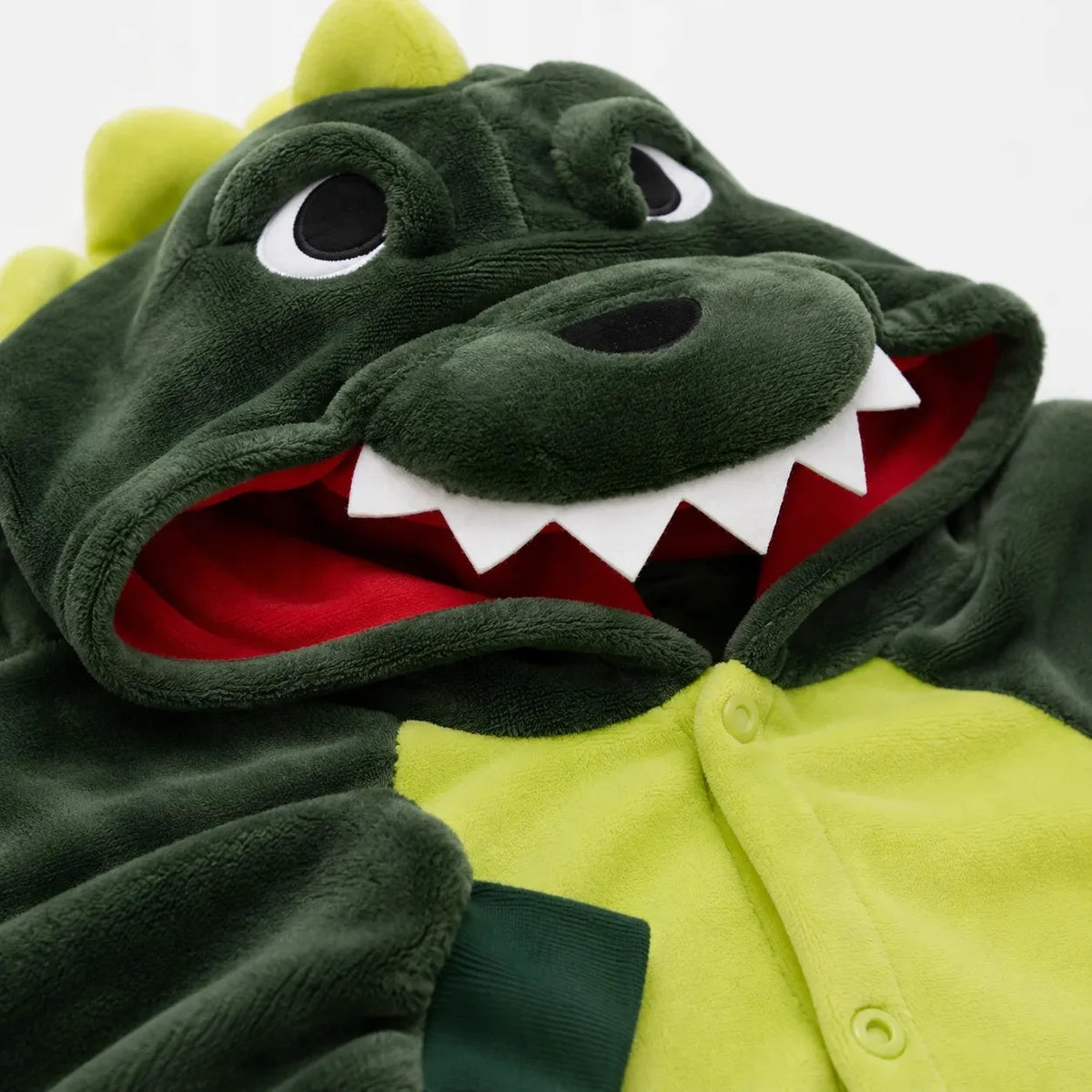 „Onesie“ tipo kigurumi pižama – žalio dinozauro kostiumas, XL, 175–185 cm