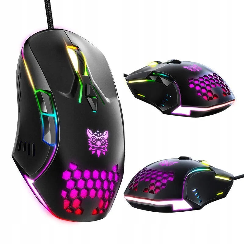 ONIKUMA CW902 laidinė žaidimų pelė, 6400 DPI, juoda