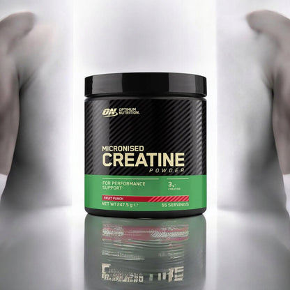 Optimum Nutrition kreatino monohidratas, 247 g, apelsinų skonio milteliai, 55 porcijos