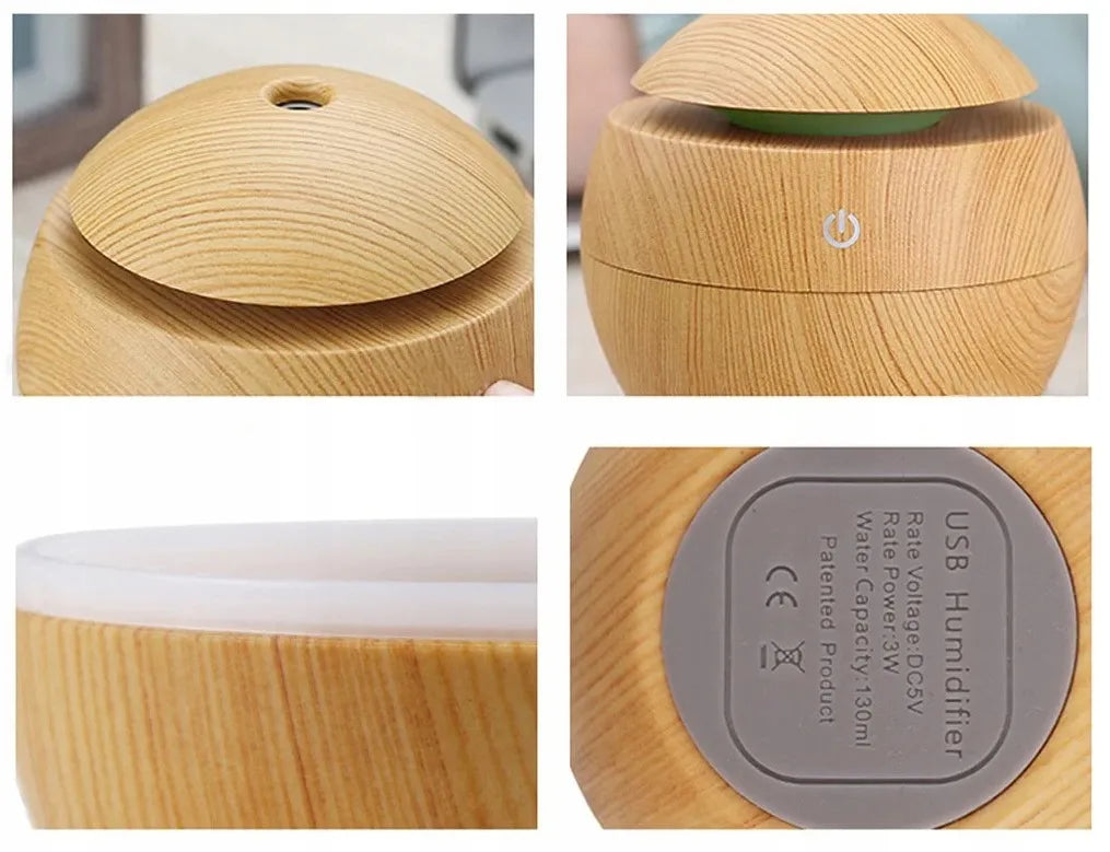 ORO DRĖKINTUVAS, KVAPŲ DIFUZORIUS AROMATERAPIJAI, ULTRAGARSINIS MINI USB RETOO E135