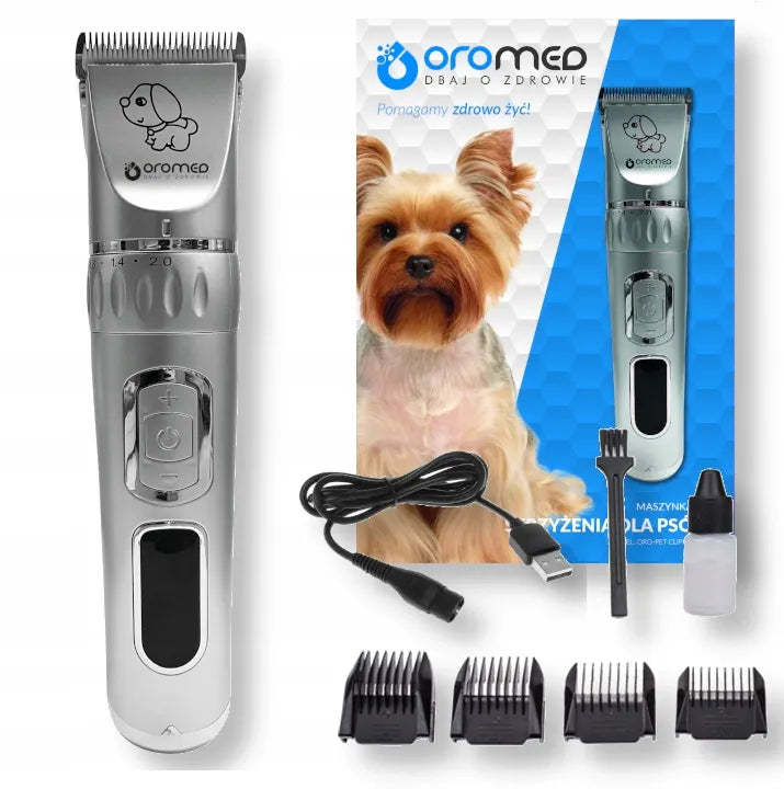 ORO-PET CLIPPER MAX Belaidė gyvūnų kirpimo mašinėlė šunims ir katėms