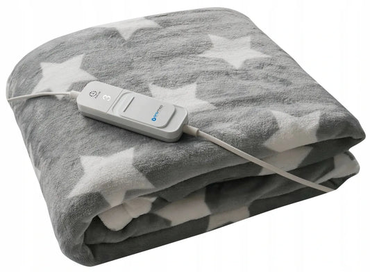 OROMED ORO-BLANKET STAR minkštas flisinis elektrinis pledas, 130 × 180 cm