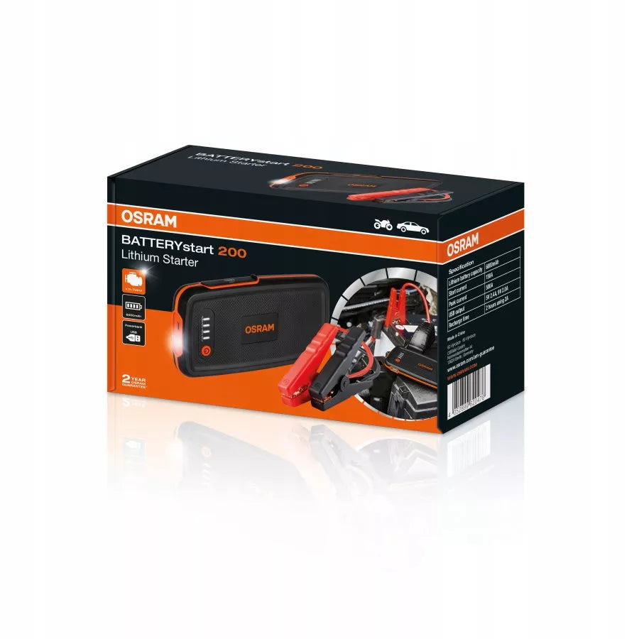 Osram Jump Starter 200 12V 6000mAh ličio baterijos paleidėjas