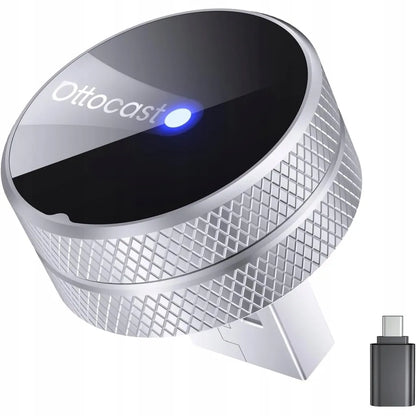 Ottocast Mini Slim Tube – belaidis CarPlay / Android Auto adapteris