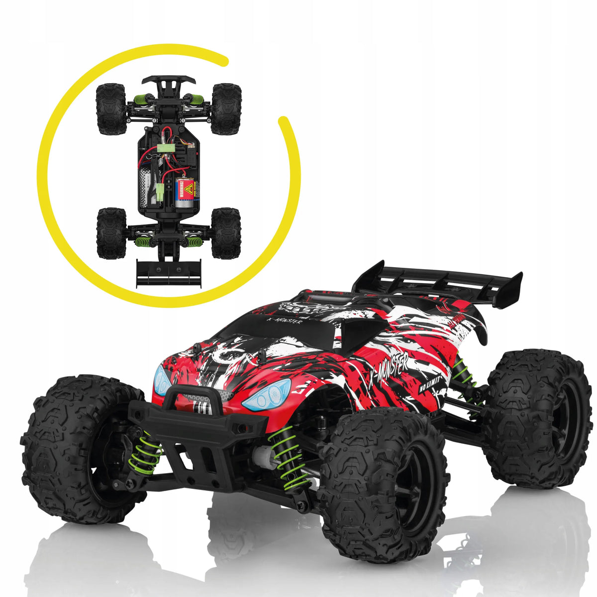 Overmax Monster 3.5 nuotoliniu būdu valdomas RC automobilis su dviem kėbulais