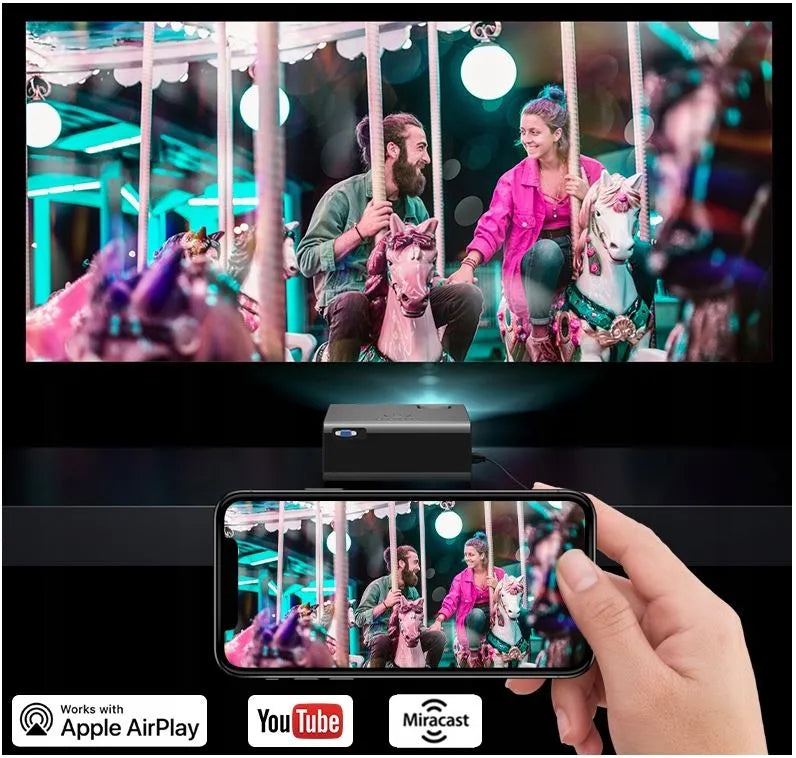 OVERMAX MULTIPIC 3.5 LED HD „Wi-Fi“ projektorius
