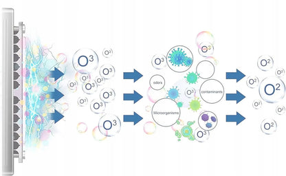 Ozono generatorius ozonatorius oro valytuvas su laikmačiu kvapų neutralizatorius