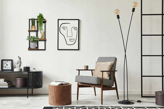 Pakabinamas gėlių stovas Hagart Rustic senovinto ąžuolo spalvos