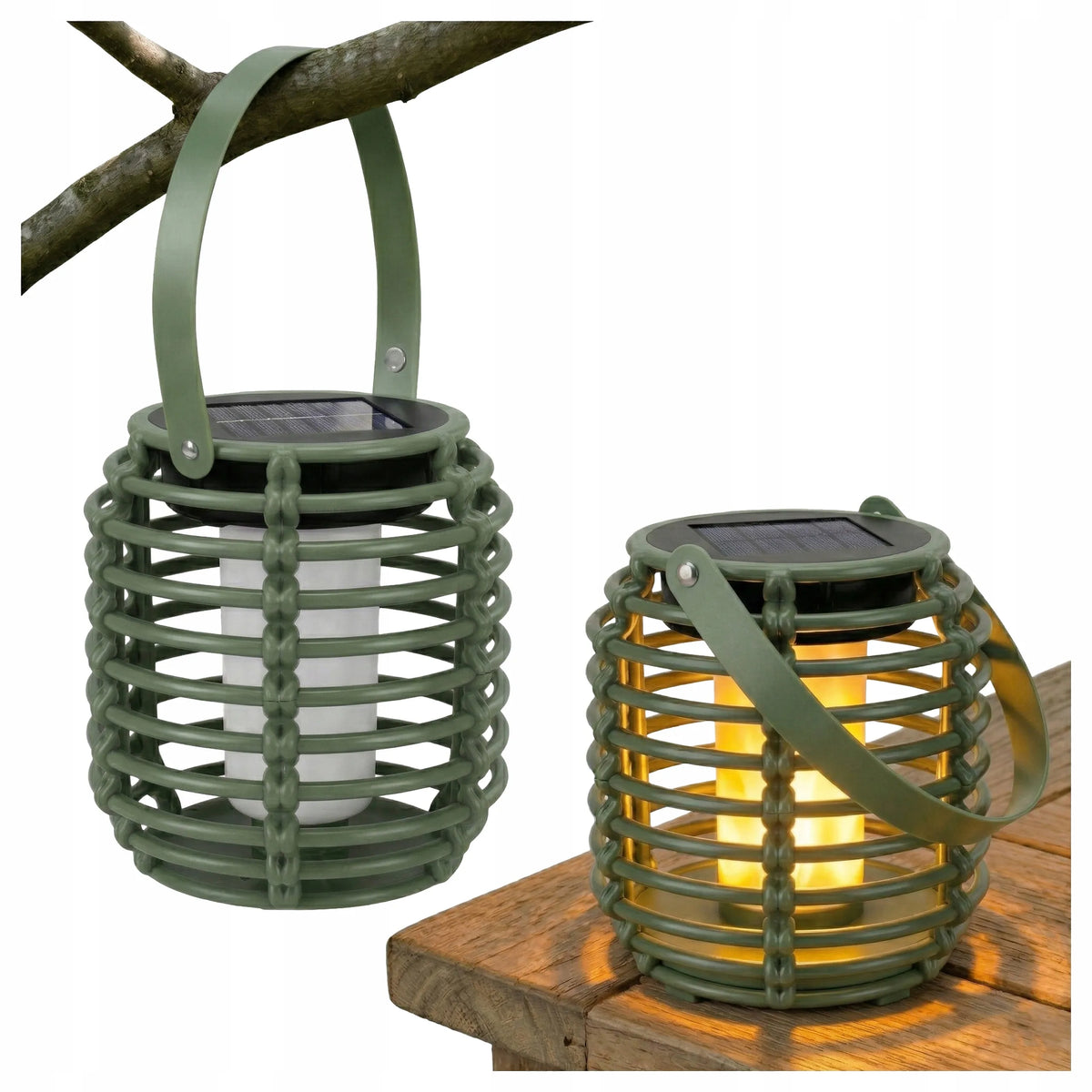 Pakabinamas LED saulės šviestuvas-žibintas „Retro“ stiliaus, IP44