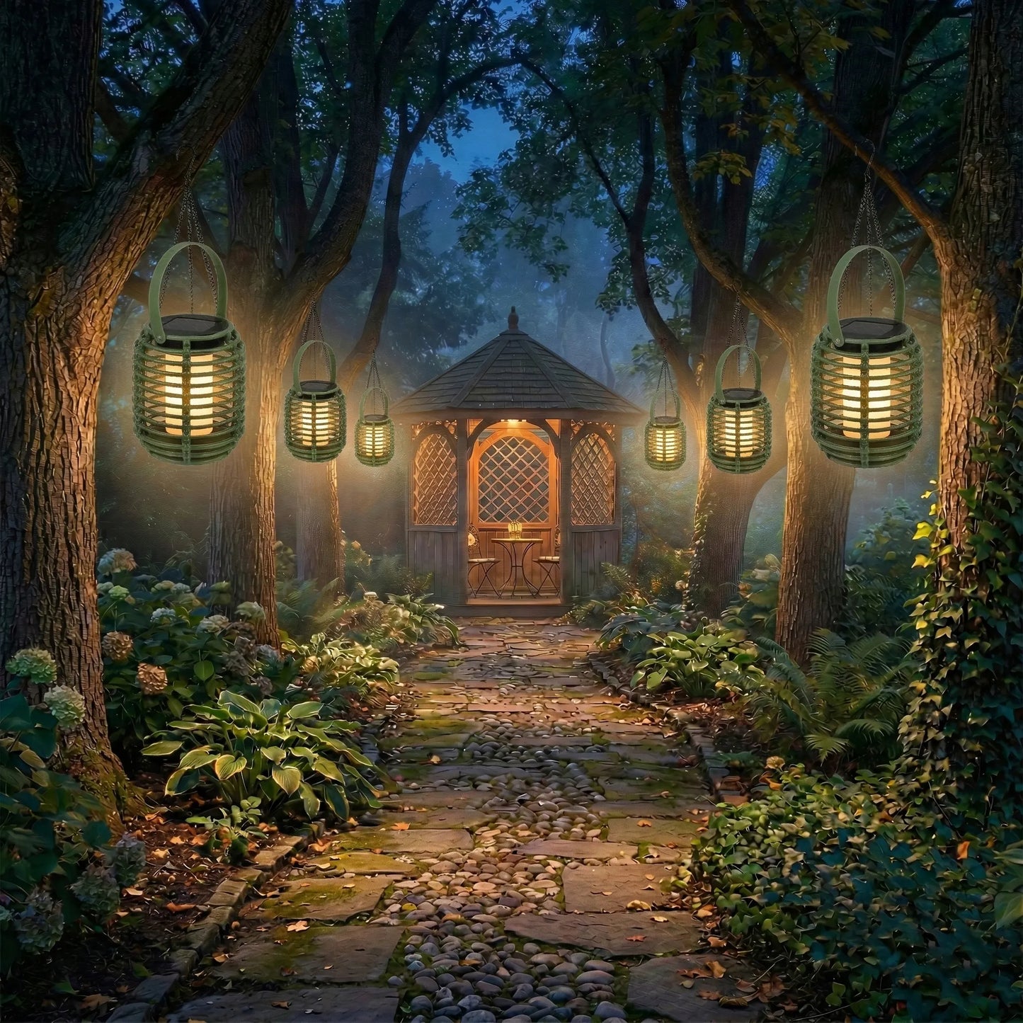 Pakabinamas LED saulės šviestuvas-žibintas „Retro“ stiliaus, IP44