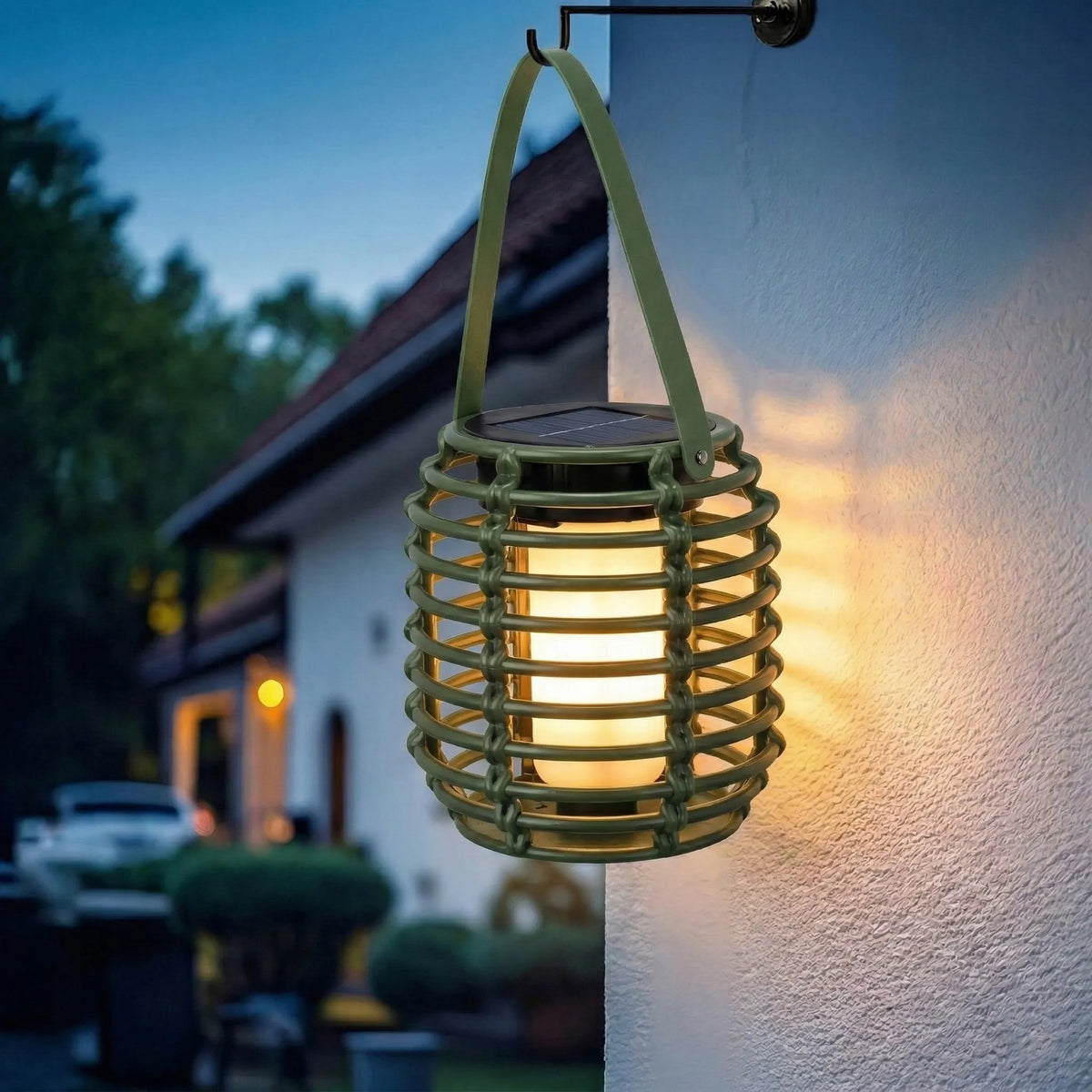 Pakabinamas LED saulės šviestuvas-žibintas „Retro“ stiliaus, IP44