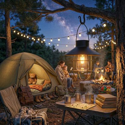 Pakabinamas saulės energija maitinamas LED sodo žibintas retro stiliaus IP44
