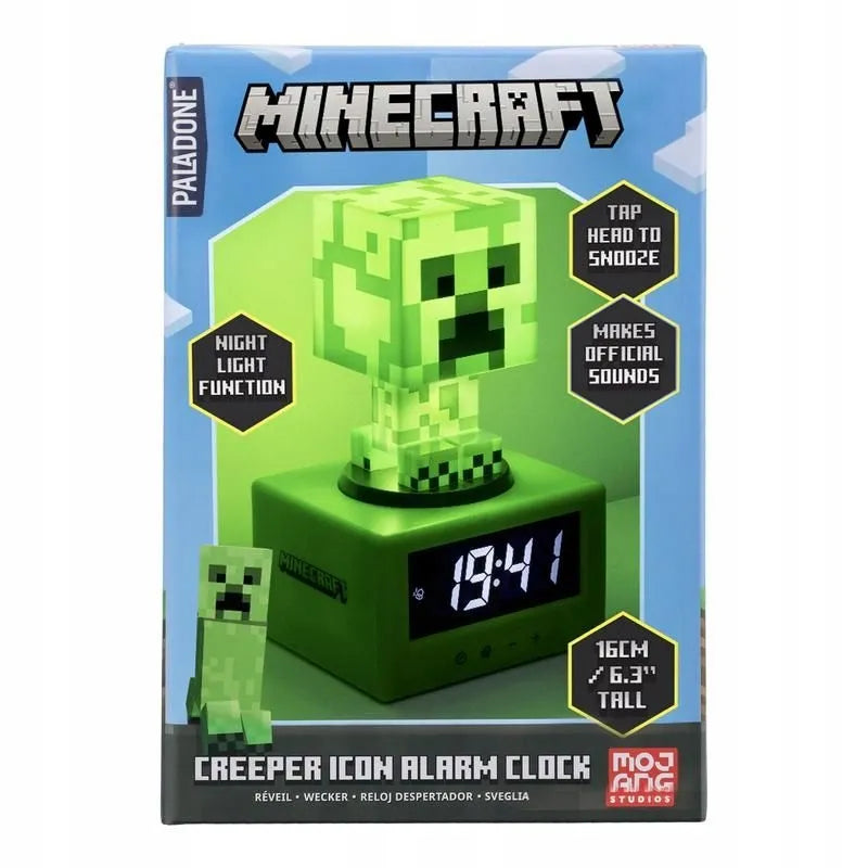 PALADONE ICONS „Creeper“ žadintuvas ir naktinė lemputė – „Minecraft“