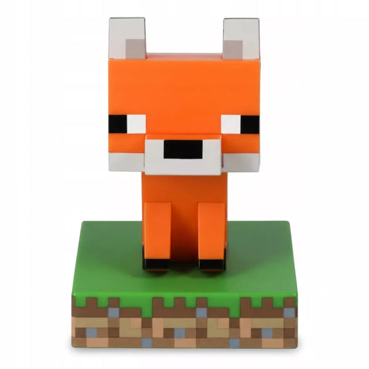 Paladone Minecraft Fox Icon Light – 11 cm LED naktinė lemputė, 2×AAA, dovana
