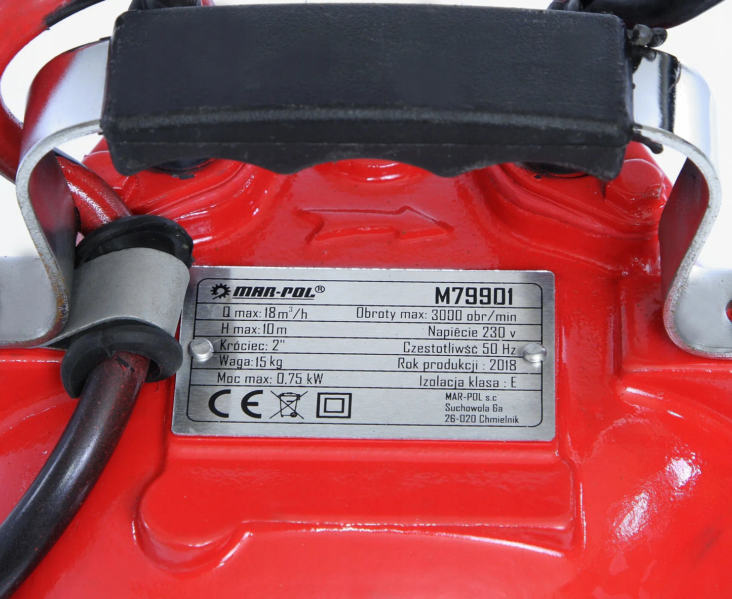 Panardinamasis vandens siurblys su plūde ir smulkintuvu 2" 750W 18000 l/h MAR-POL