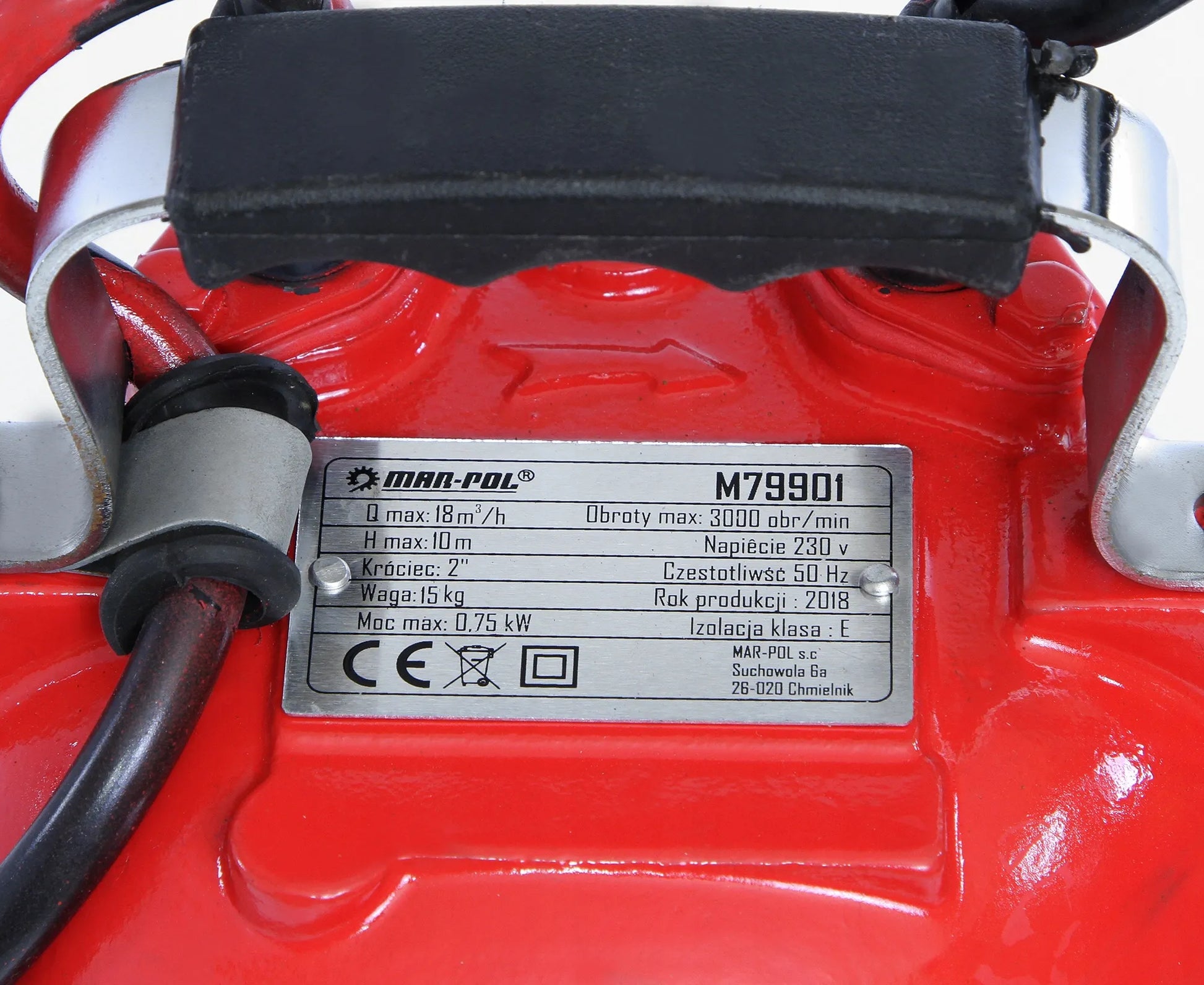 Panardinamasis vandens siurblys su plūde ir smulkintuvu 2" 750W 18000 l/h MAR-POL