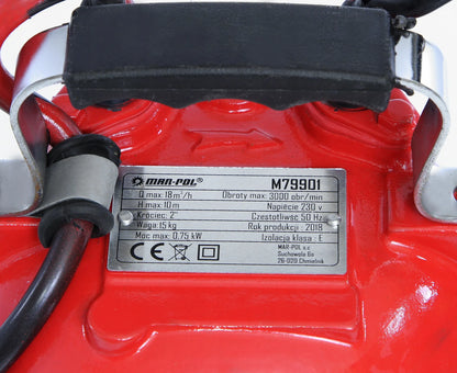 Panardinamasis vandens siurblys su plūde ir smulkintuvu 2" 750W 18000 l/h MAR-POL
