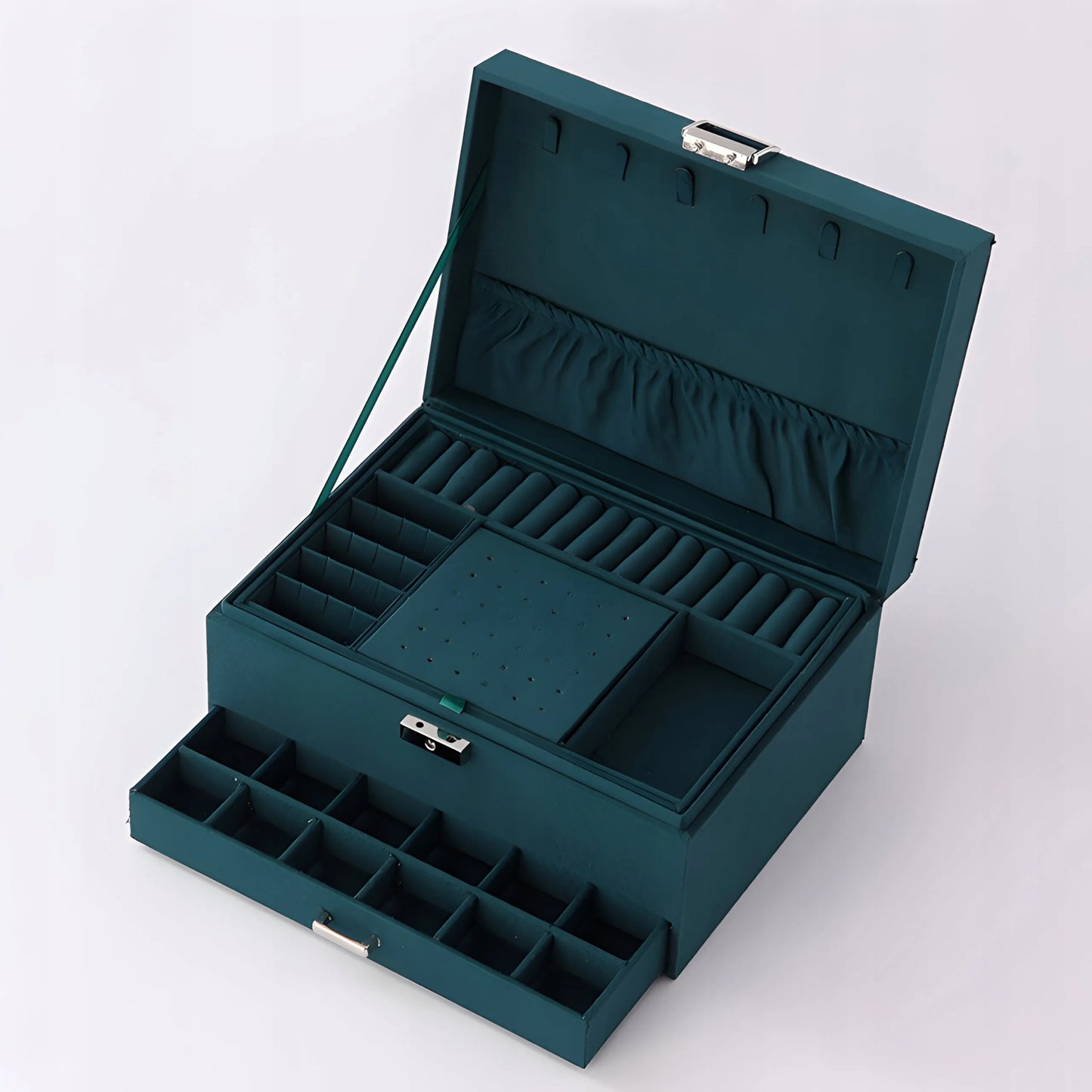 Papuošalų dėžutė, karstas, organizatorius, elegantiška dėžutė auskarams