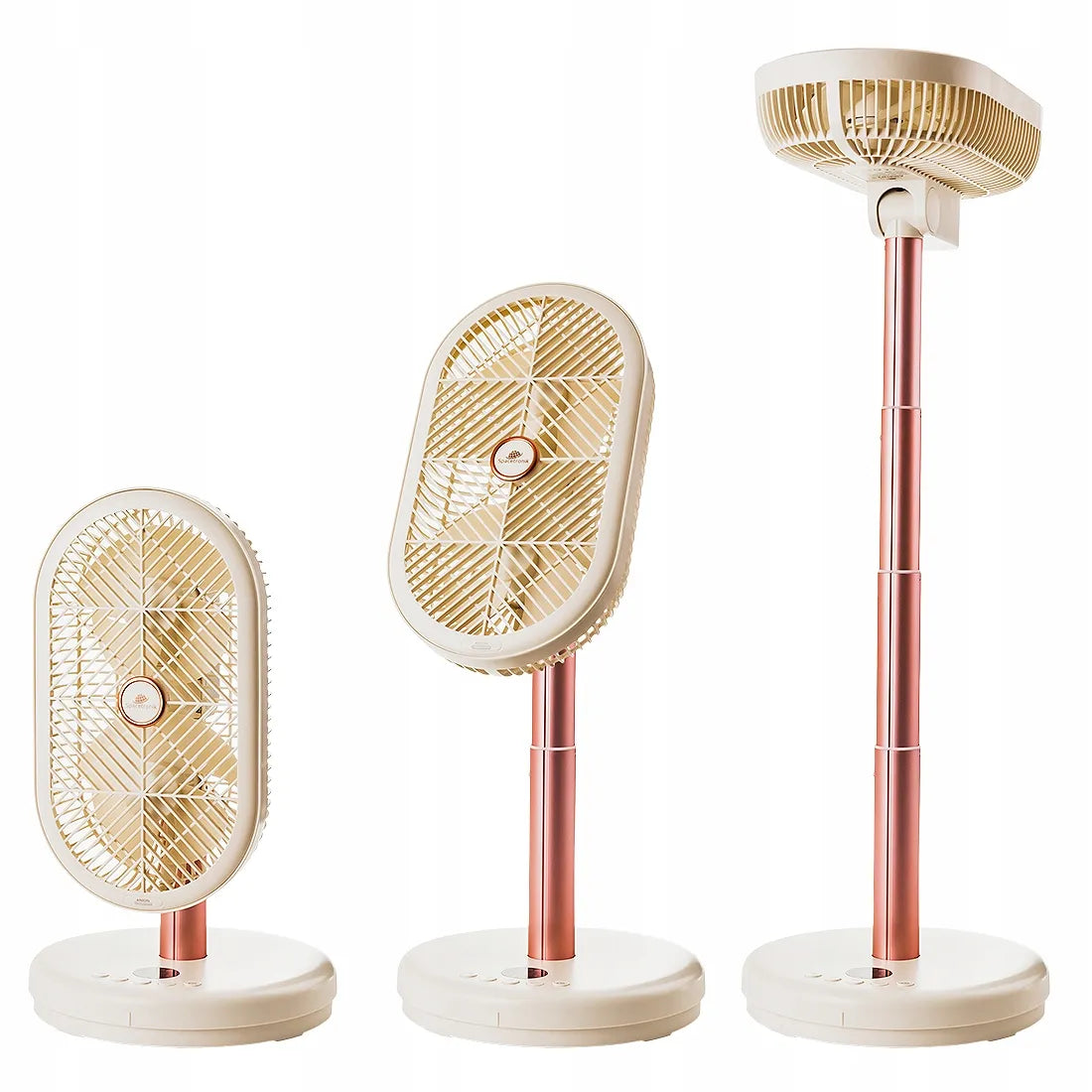 Pastatomas namų ventiliatorius Spacetronik AirPuff 2 su 2 varikliais, jonizacija ir nuotolinio valdymo pulteliu