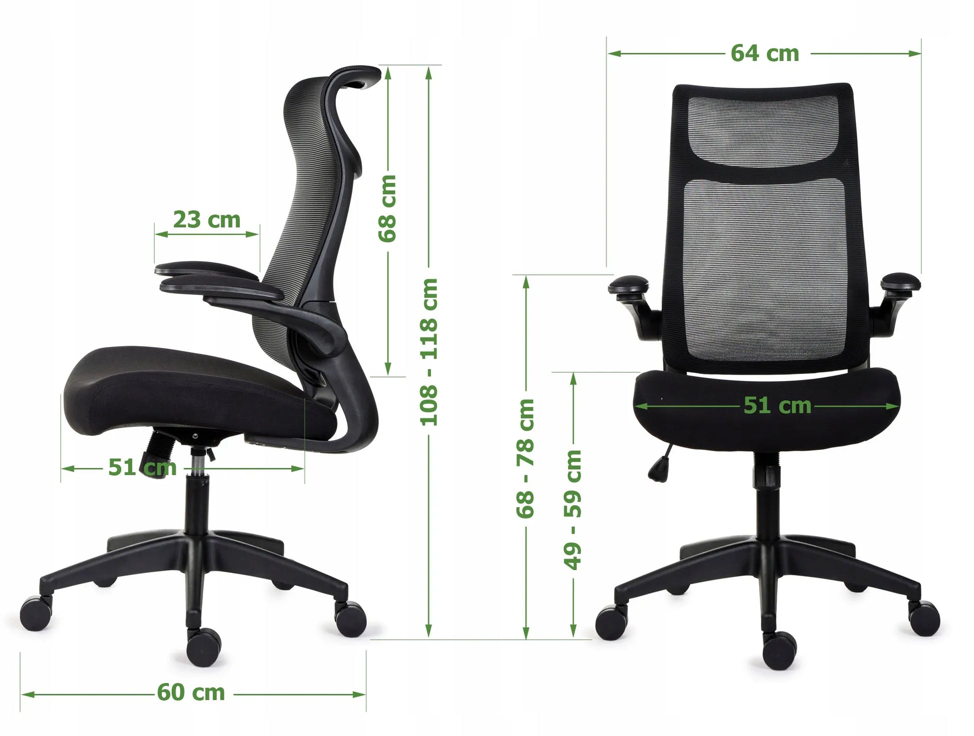 Patogi juoda biuro kėdė Giosedio FHX004 reguliuojami porankiai ergonomiška