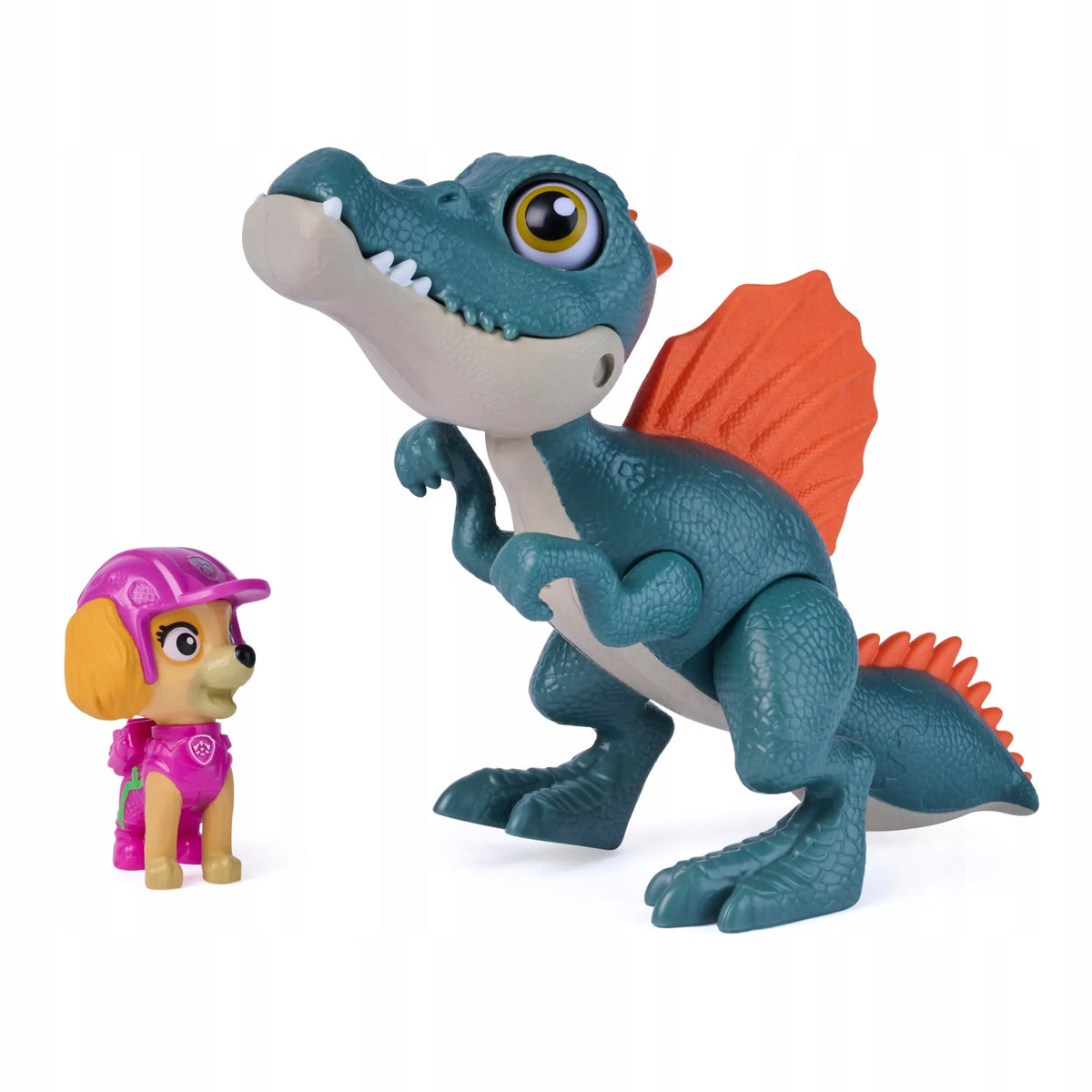 Paw Patrol ir dinozaurai: Skye rinkinys su interaktyviu spinozauru Pup Pals