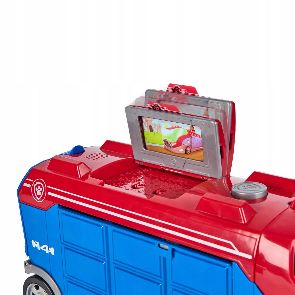 „PAW Patrol“ transporteris su transporto priemonėmis, 38 cm, su garsais ir figūrėlėmis