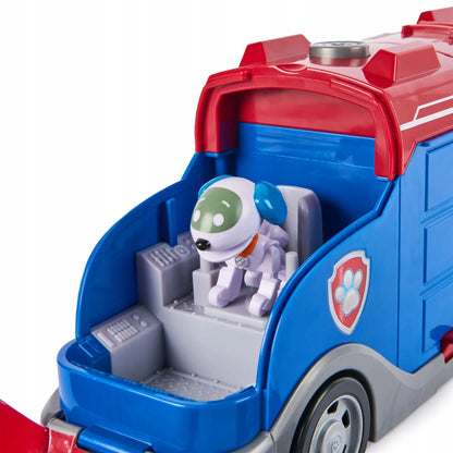 „PAW Patrol“ transporteris su transporto priemonėmis, 38 cm, su garsais ir figūrėlėmis