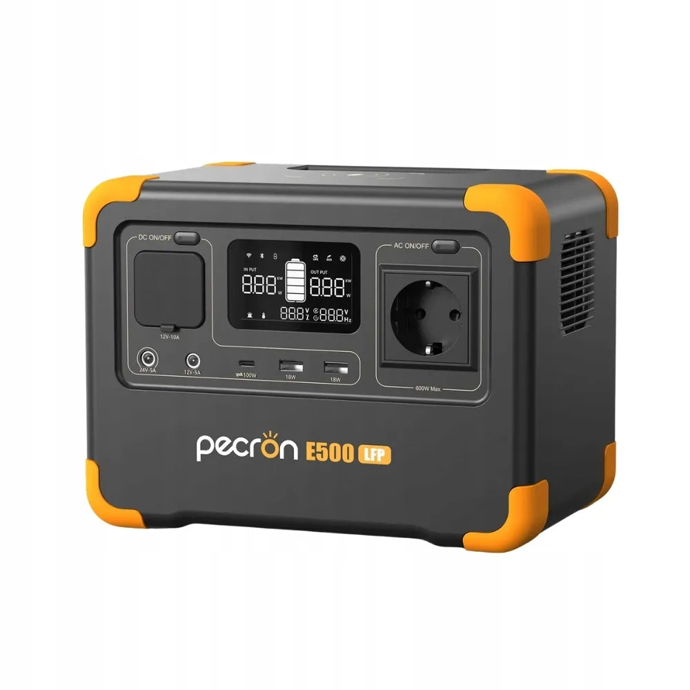 PECRON E500LFP | 600W 576Wh | Mobilioji energijos stotelė