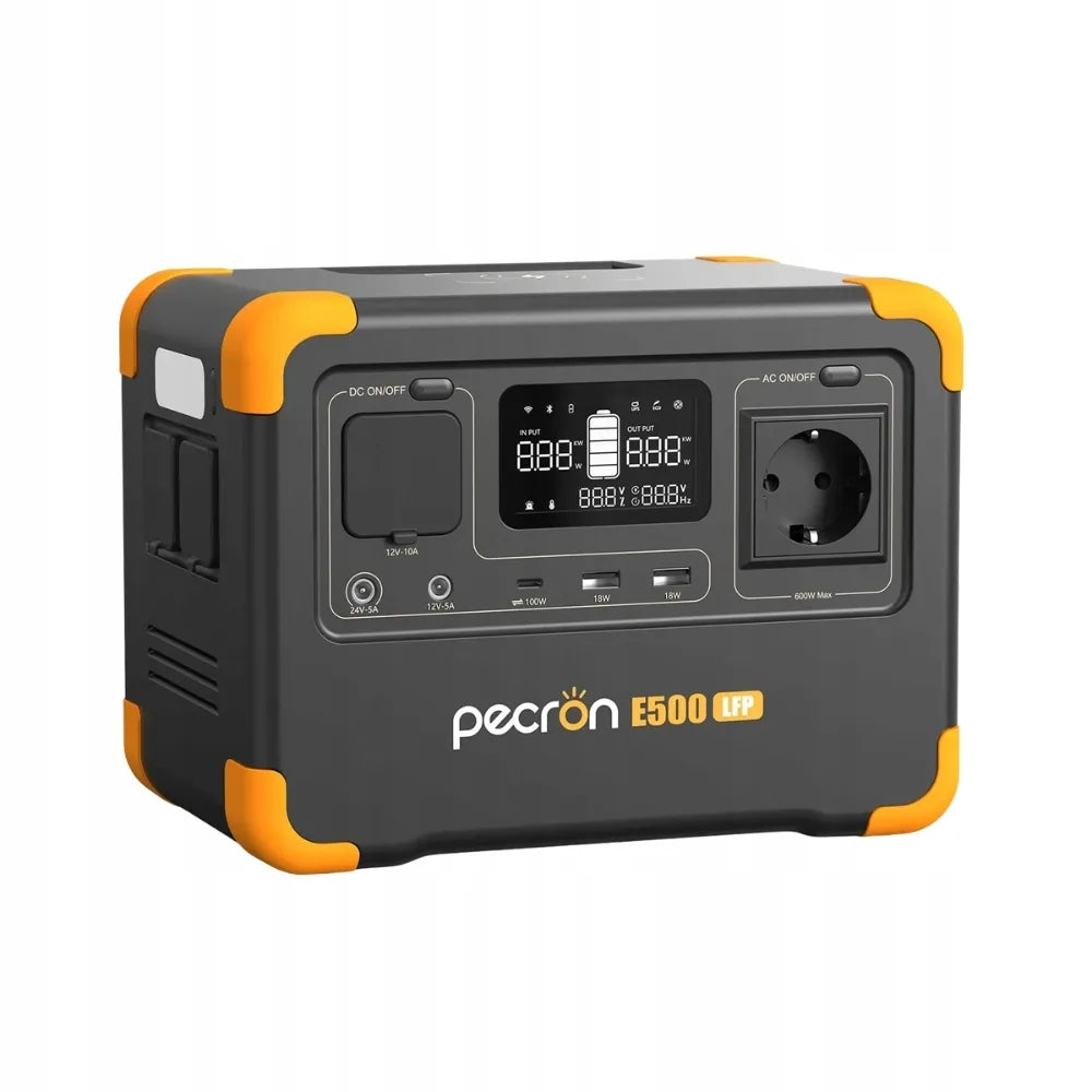 PECRON E500LFP | 600W 576Wh | Mobilioji energijos stotelė
