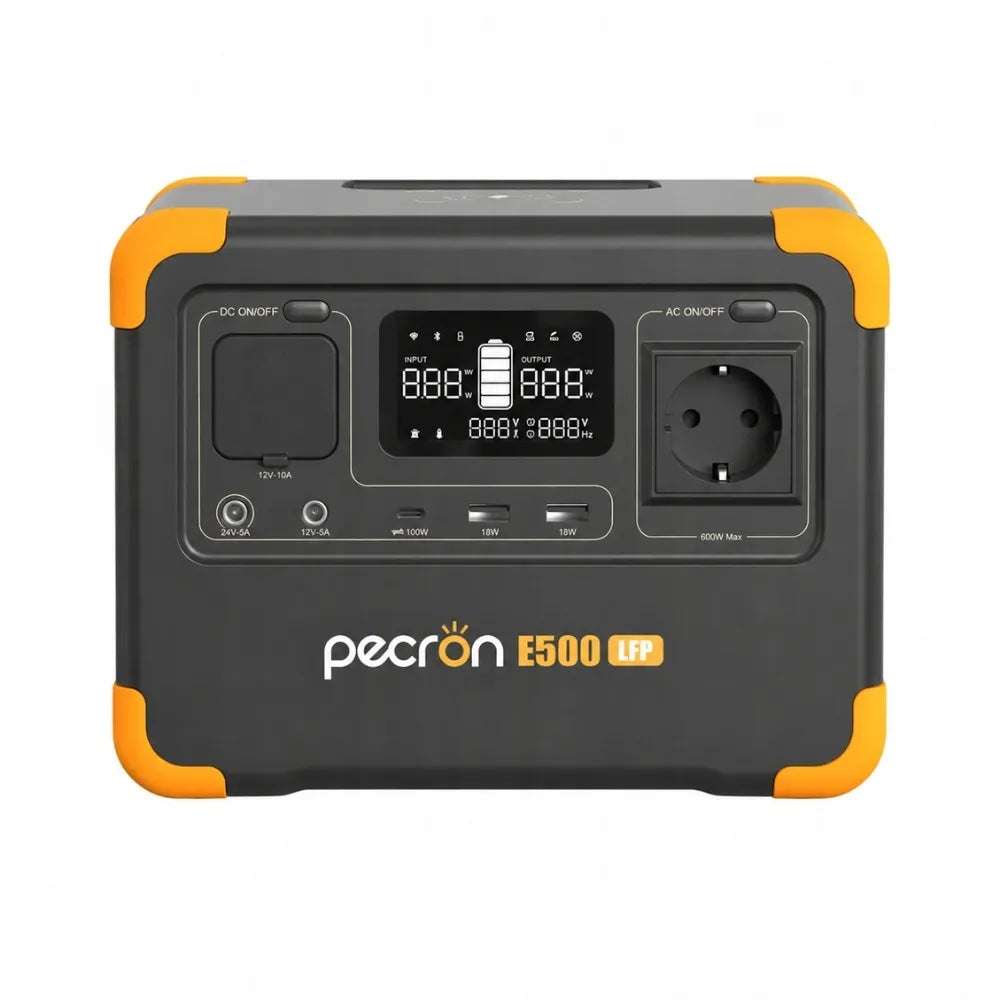 PECRON E500LFP | 600W 576Wh | Mobilioji energijos stotelė