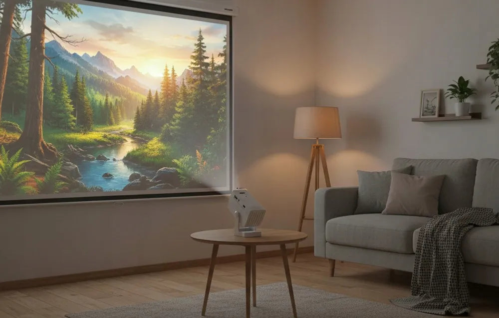 „Philips“ mini projektorius N-140, 720p, baltas