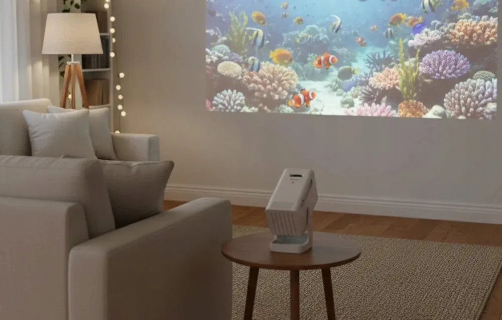 „Philips“ mini projektorius N-140, 720p, baltas