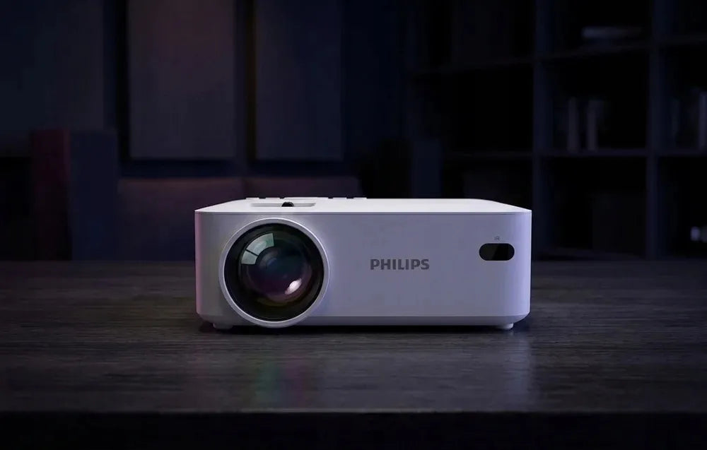 „Philips N-100“ mini projektorius, 480p, baltas