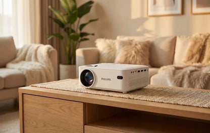 „Philips N-100“ mini projektorius, 480p, baltas