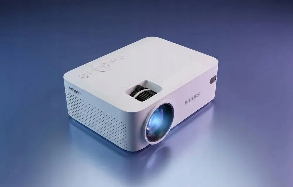 „Philips N-100“ mini projektorius, 480p, baltas