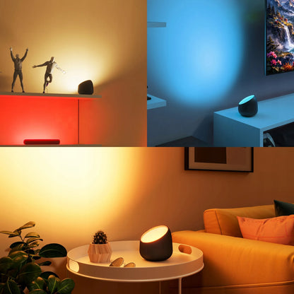 PHILIPS SMART Squire LED stalinė ir naktinė lempa, RGB, Wi-Fi, valdoma „WiZ“ programėle