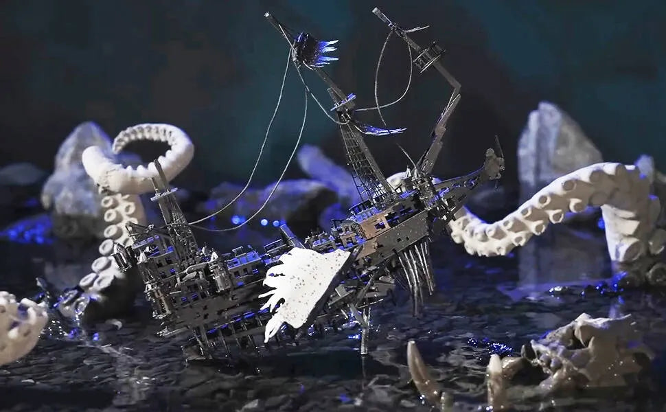 Piececool 3D metalinis modelis povandeninis laivas Dvasia (Ghost) dovana