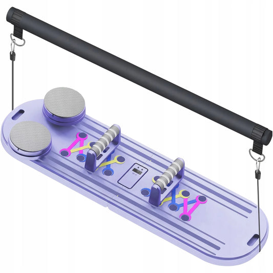 PILATES REFORMER DAUGIAFUNKCĖ 18 viename PRATIMŲ LENTA – PILATESO RINKINYS