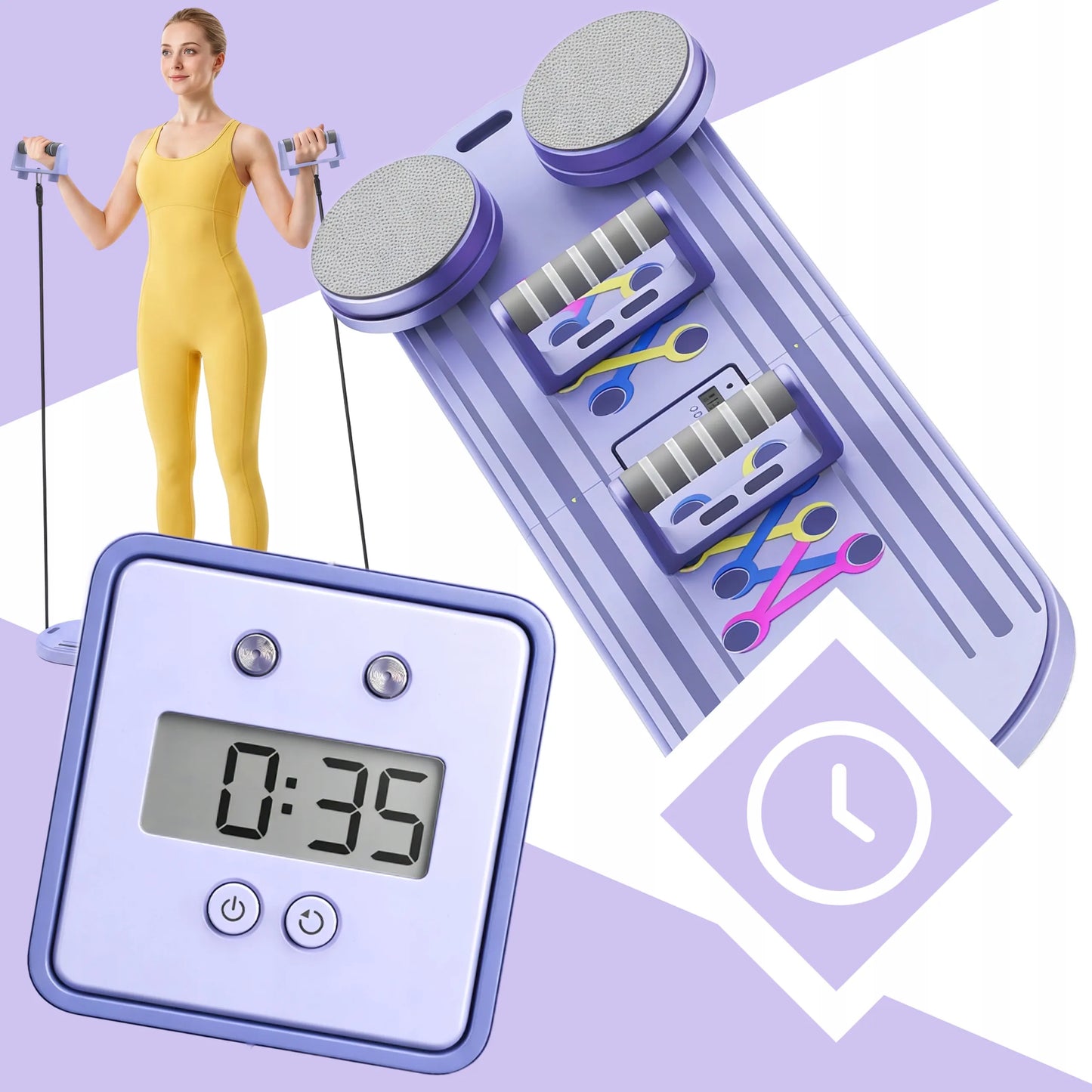 PILATES REFORMER DAUGIAFUNKCĖ 18 viename PRATIMŲ LENTA – PILATESO RINKINYS