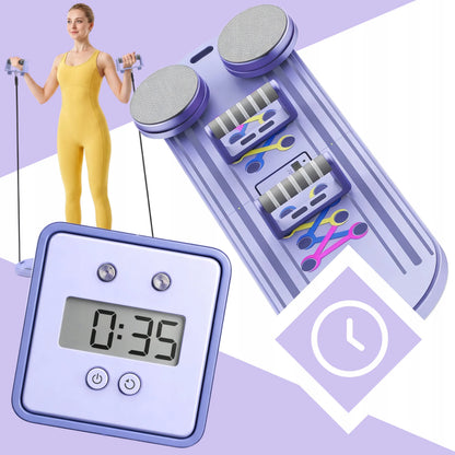 PILATES REFORMER DAUGIAFUNKCĖ 18 viename PRATIMŲ LENTA – PILATESO RINKINYS