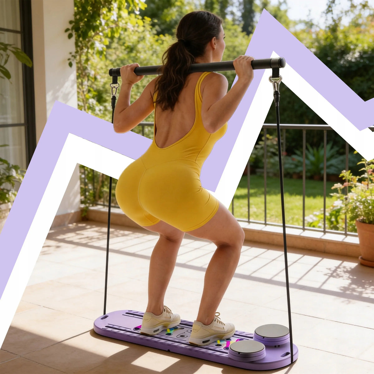 PILATES REFORMER DAUGIAFUNKCĖ 18 viename PRATIMŲ LENTA – PILATESO RINKINYS