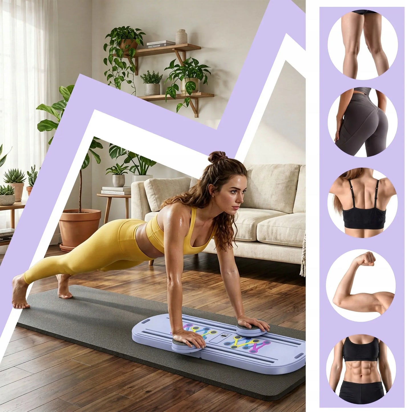 PILATES REFORMER DAUGIAFUNKCĖ 18 viename PRATIMŲ LENTA – PILATESO RINKINYS