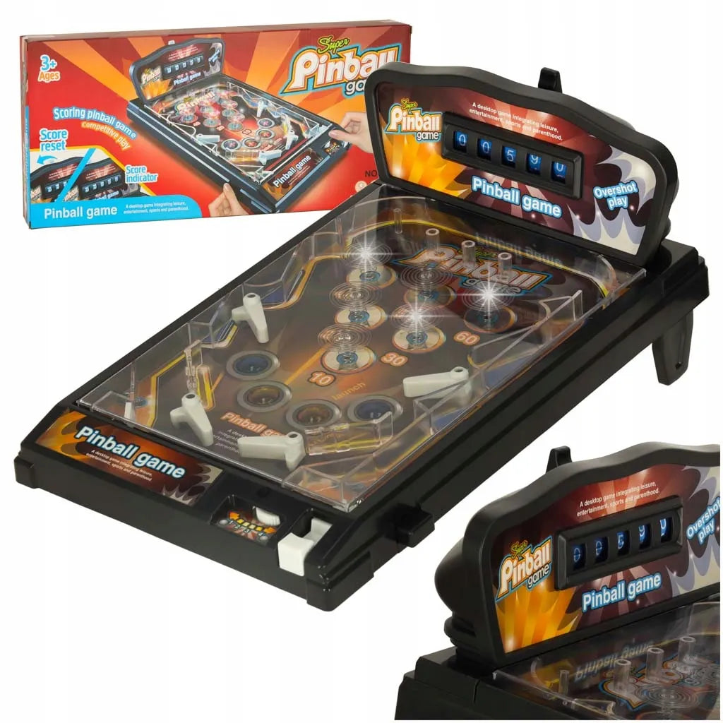 Pinball Flipper įgūdžių žaidimas – stalas su šviesomis ir muzika